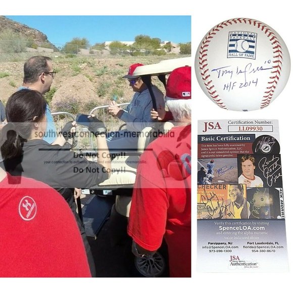 Tony LaRussa White Sox Signed HOF Baseball Proof JSA Cardinals A's Autographed - Picture 1 of 8
